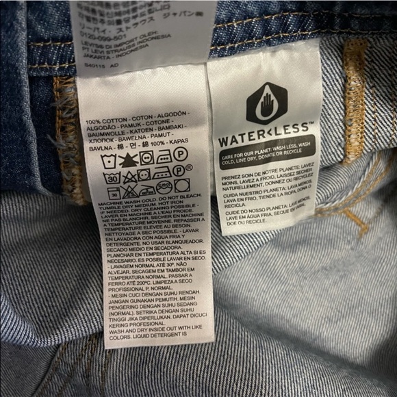 Levi’s Vintage Shortall Overall Shorts Free Ride - Picture 12 of 14